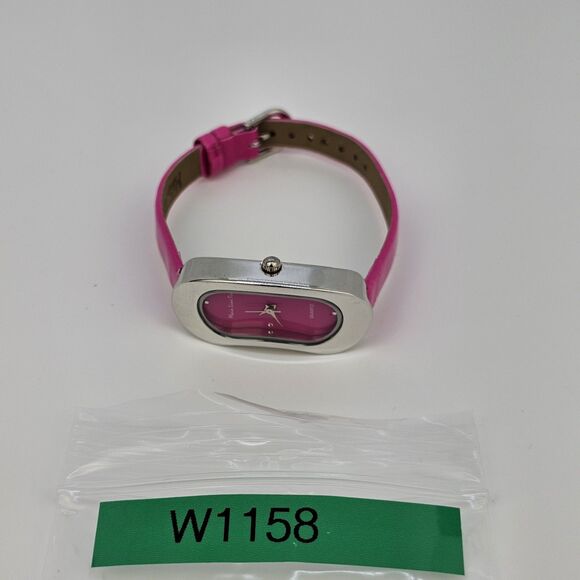 Main Line Time Women's Watch 20MM Pink Dial Pink Leather Bands New Battery - Picture 14 of 14